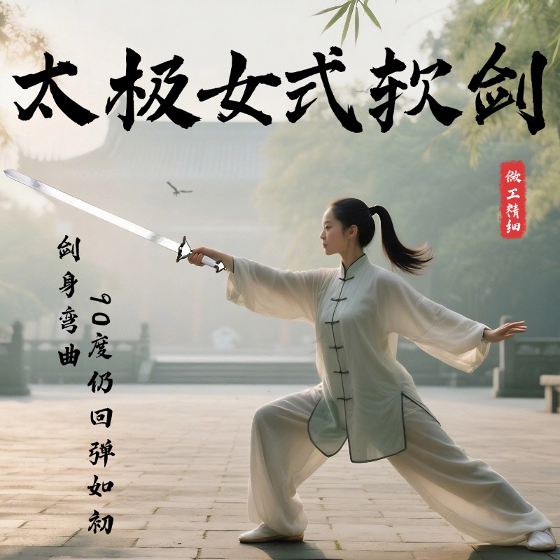 太极剑女式软武术表演舞蹈