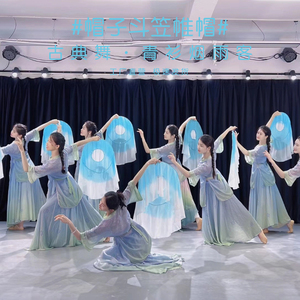 青衫烟雨客斗笠帷帽舞蹈道具古典舞古风斗笠帽子清明雨上彩云追月