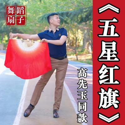 扇子舞蹈扇高先玉同款五星红旗