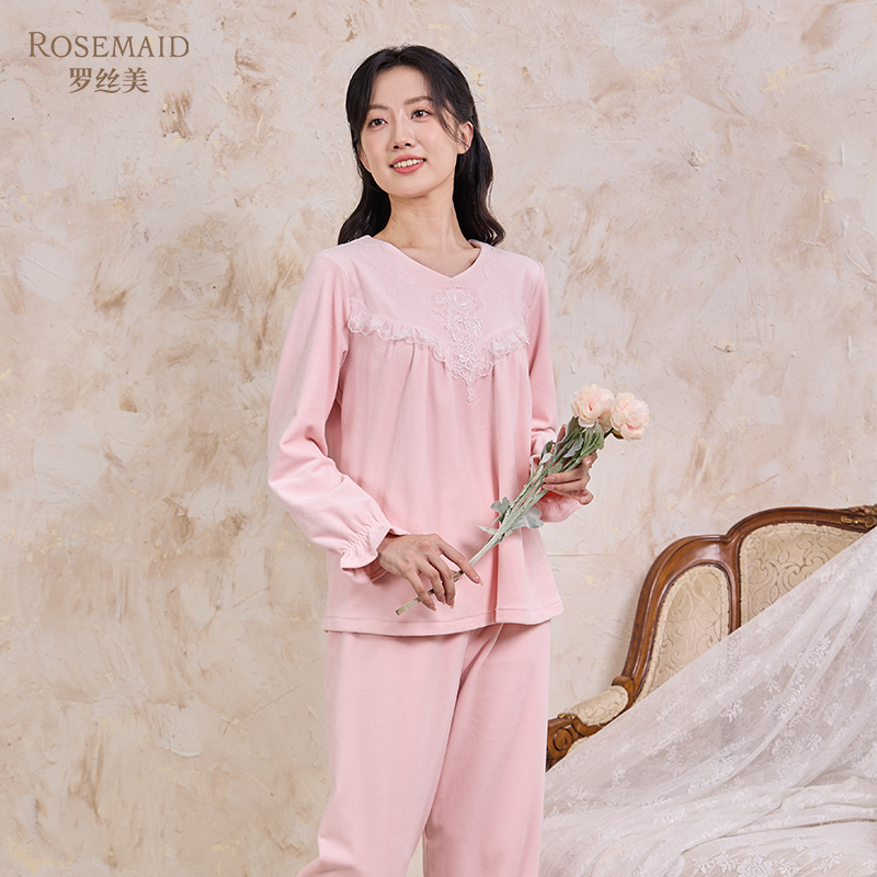罗丝美2025秋冬新款睡衣套装