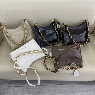 链条包新款女包时尚百搭手提包单肩斜挎包水桶包锁扣小包腋下包