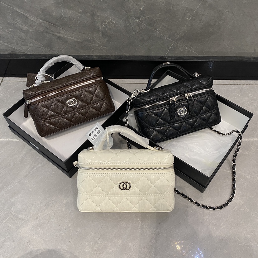 小香风饭盒包菱格链条高级感鱼子酱饺子手提小单包肩斜挎81259-1