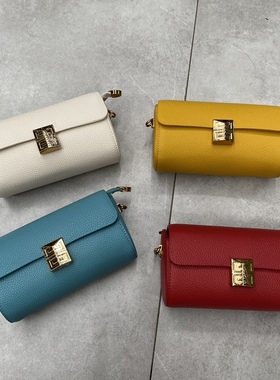 真皮包包迷你小包斜挎包女包ins可爱新款单肩包手机包链条包12043