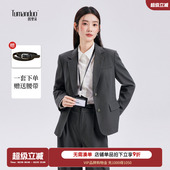 西服套装 正式 外套女2026春通勤轻职场面试职业商务正装 图曼朵西装