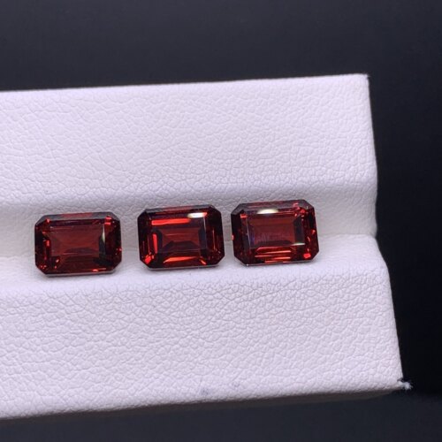 天然高品质石榴石裸石6x8mm可镶嵌18k金银戒指吊坠耳坠 单粒售价