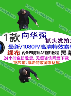 游戏整蛊插件 刘华强抓头发拍头绿幕特效 only up刷礼物视频素材