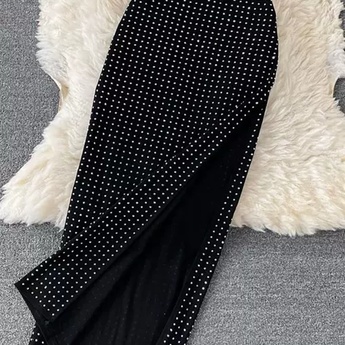 .topclubwomenblacksuitsexysplit2pcssetparty23skirt