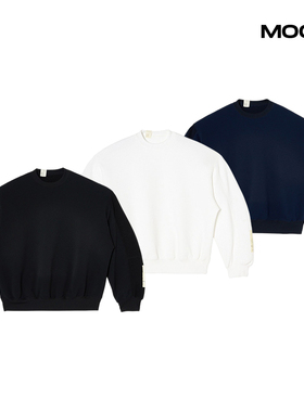 现货 N.HOOLYWOOD CREWNECK SWEATSHIRT 华夫格拼接圆领卫衣 26SS