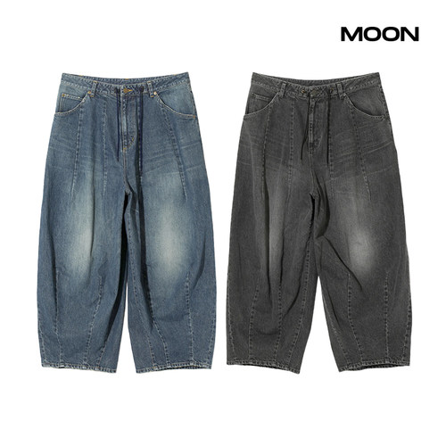 Needles12ozDenim廓形牛仔裤