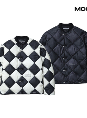 现货 NEIGHBORHOOD CHECKER DOWN JACKET 棋盘格羽绒服 25FW