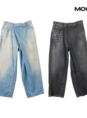 现货 JIEDA OVER RAP DENIM PANTS 宽松水洗牛仔裤 25FW