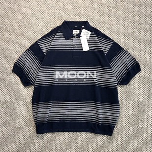 Stripe 现货 24SS NANAMICA Sweater条纹针织短袖 POLO衫 Polo