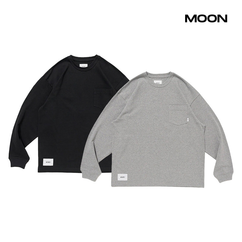 WTAPSAII/LS/口袋长袖T恤