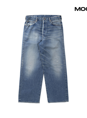 现货 VISVIM SOCIAL SCULPTURE 01 EX WIDE DMGD 水洗牛仔裤 26SS