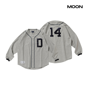 SHIRT长袖 MOON北京现货DESCENDANT BASEBALL 22SS BLEEK 棒球衬衫