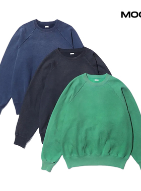 现货 A.PRESSE VINTAGE SWEATSHIRT纯色圆领卫衣 25SS