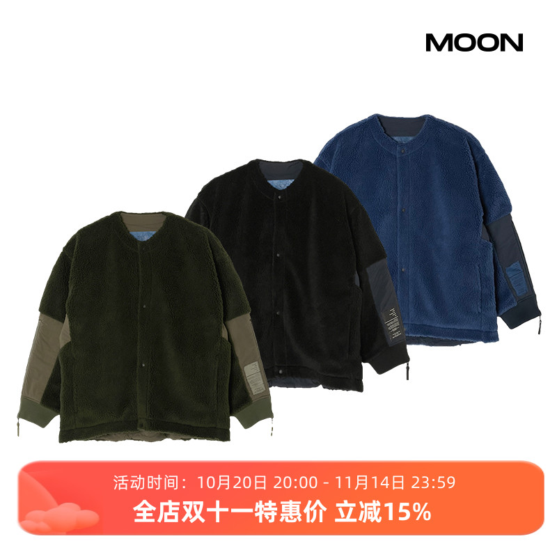 现货 N.HOOLYWOOD REVERSIBLE BLOUSON 抓绒拼接夹克 24FW