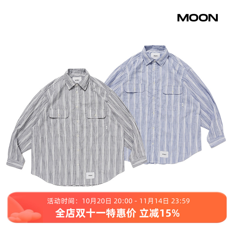 WTAPSWCPO02竖条纹长袖衬