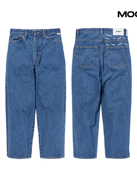现货 WTAPS BLUES STRAIGHT / TROUSERS宽松直筒牛仔裤24FW