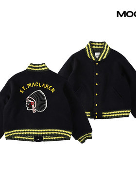 现货 BOWWOW ST. MACLAREN UNIV. VARSITY 羊毛棒球夹克 25FW