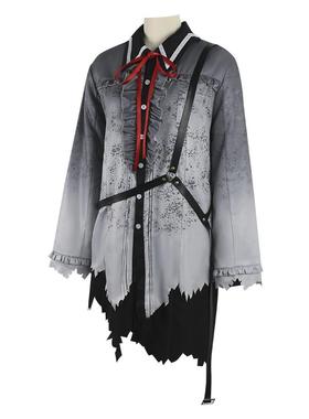 世界计划镜音双子cos服 镜音连 镜音铃 KAITO 25时 白葱cosplay服