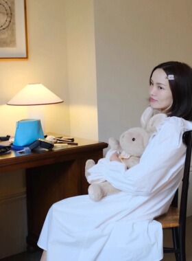 SashaZhao原创60支纯棉法式宫廷乡村荷叶领喇叭袖文艺睡裙可外穿