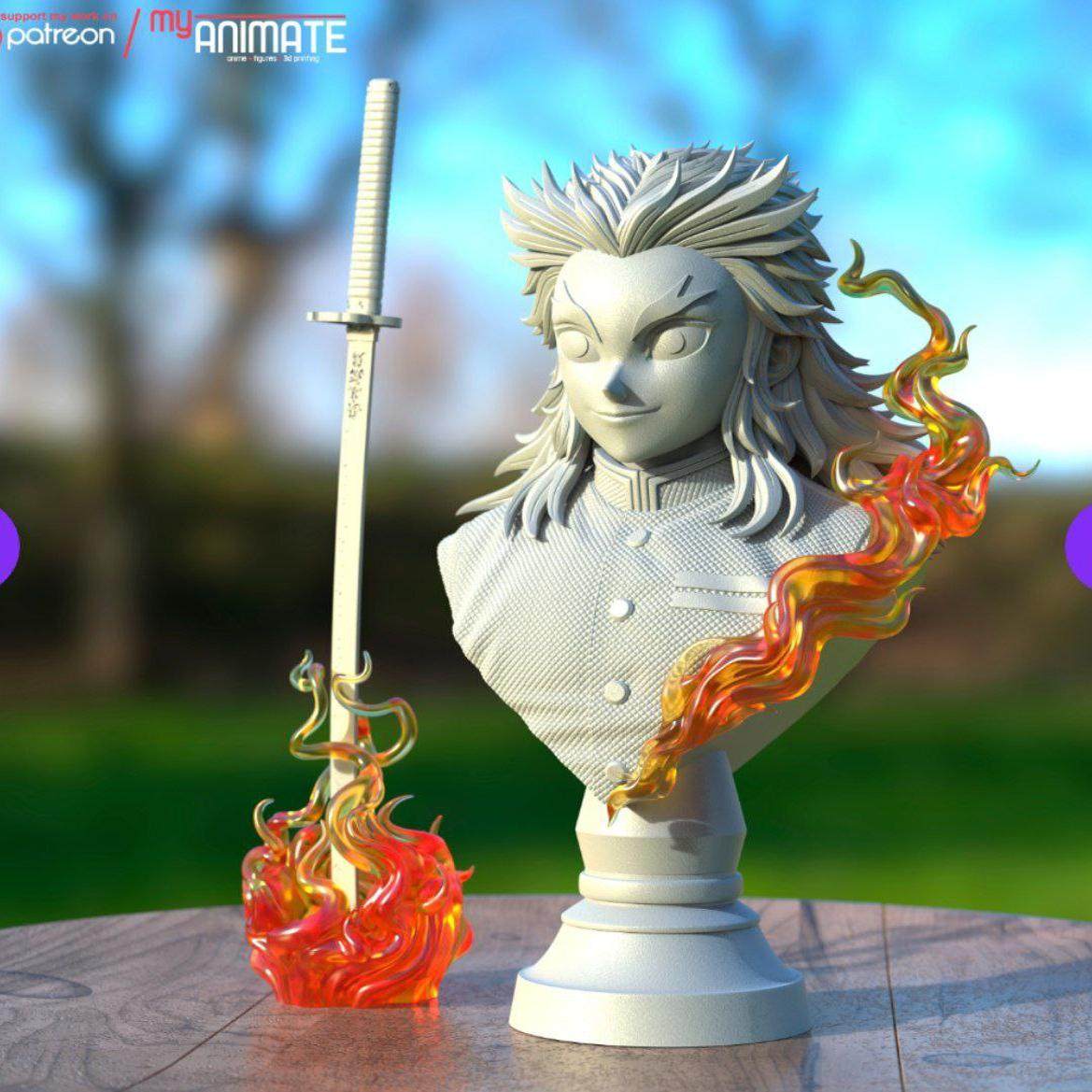 炼狱杏胸像 3D打印模型STL手办非实物 154