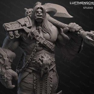 魔兽世界 加尔鲁什·地狱咆哮 3D打印模型STL手办非实物 033