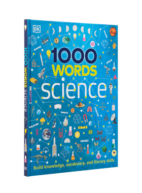 DK科学1000词 DK 1000 Words Science DK首套双语词典点读版 儿童早教启蒙英语绘本 毛毛虫点读笔配套书
