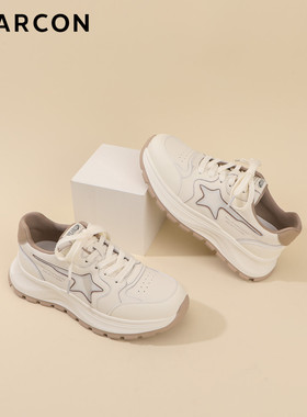 意尔康SSSS秋季新款女鞋时尚百搭厚底阿甘鞋休闲鞋S581AD05548Y