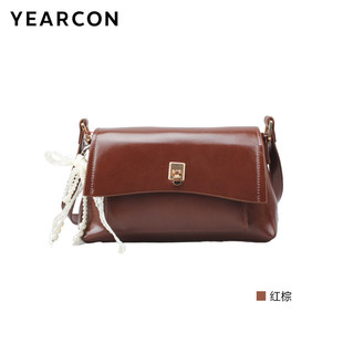 意尔康包包女2025新款秋季百搭通勤包时尚小方包单肩斜挎55Y25201