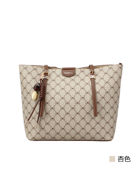 意尔康女包2026春季新款女士单肩包托特包时尚印花大容量61Y27600