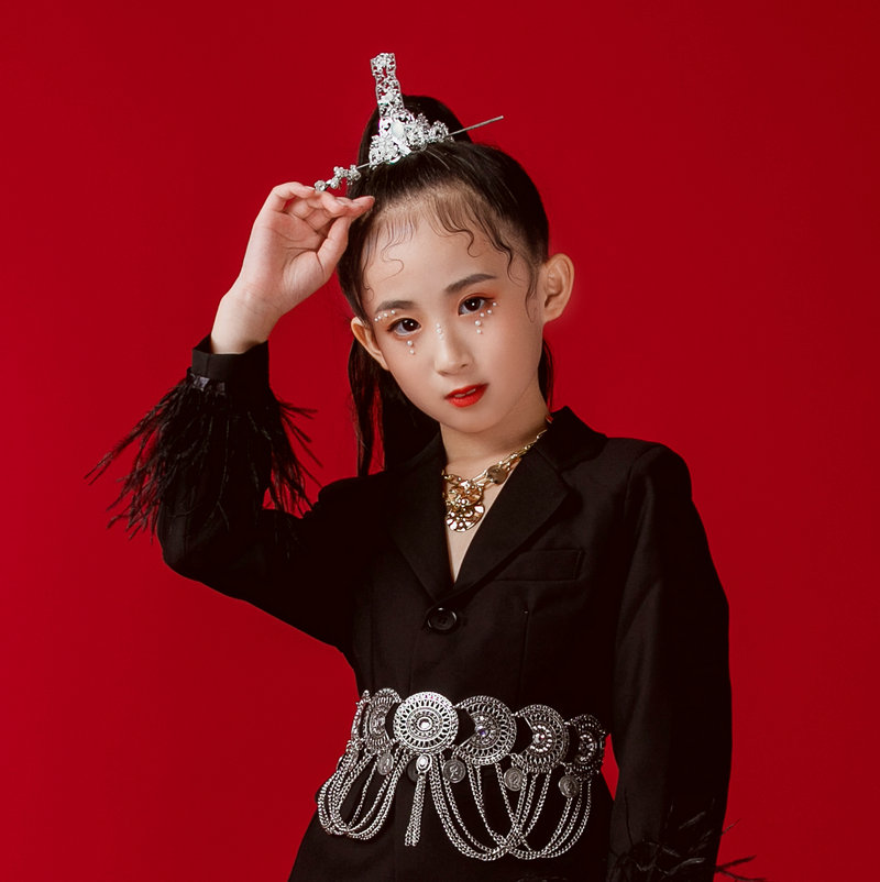 原创模特走秀演出服配件耳坠项链