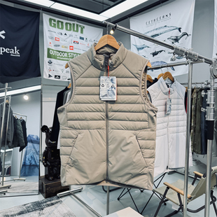lulu平替 耐磨防泼水男女通用户外机能防风保暖立领羽绒马甲背心