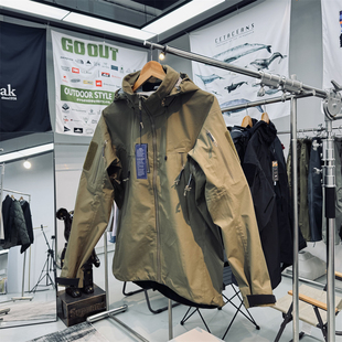 军系平替 全身压胶EPTFE复合膜暴雨级防水男女通用户外硬壳冲锋衣