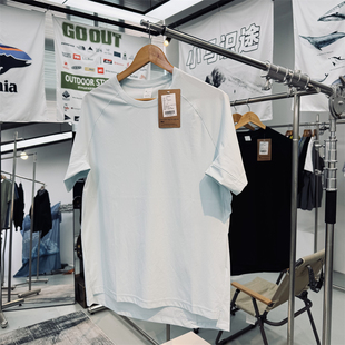 凉感亲肤四向弹力网眼肌理男女通用运动慢跑户外徒步短袖 速干T恤