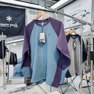 抓绒衣 男女通用户外休闲德绒打底衫 多巴胺配色时尚 减龄撞色插肩袖