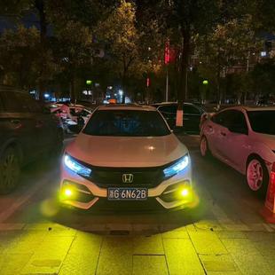 适用本田思域雅阁老飞度三厢奥德赛crv LED双光雾灯透镜雾灯