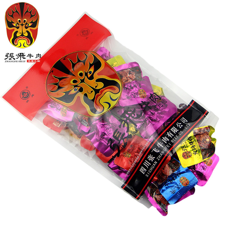张飞牛肉新品什锦牛肉500g冷吃牛肉麻辣休闲零食四川成都阆中特产