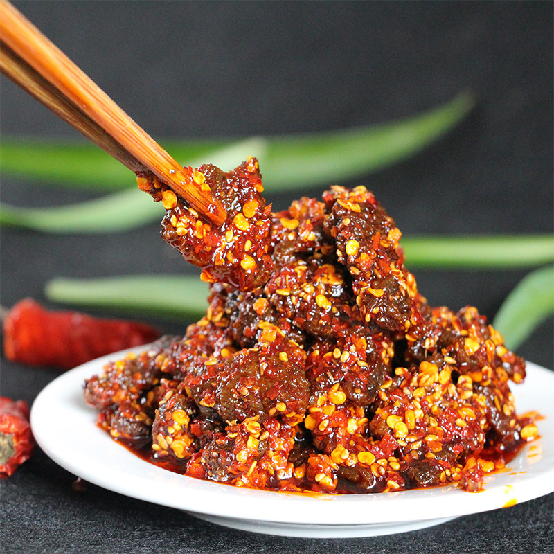 麻辣牛肉干225克四川成都阆中特产休闲零食香辣小吃即食黄牛肉