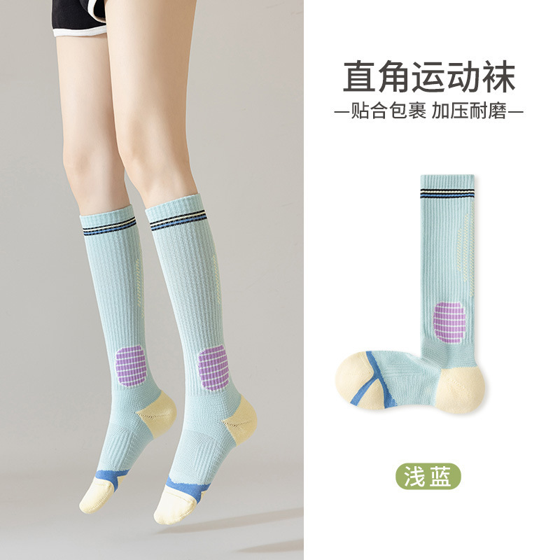 专业健身压力袜女士长筒压缩跑步