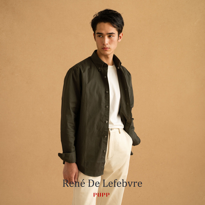 24AW三色慵懒极简棉质衬衫翻领