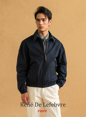 RL同款版型秋季美式经典Bayport Poplin男士休闲复古翻领夹克外套