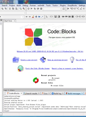 Code::Blocks安装包中文汉化CodeBlocks远程安装C/C++编译器调试