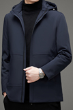 HY7118钱塘20202-3秋冬90鹅绒连帽男士简约羽绒服商务高端P350，男装羽绒服，钱塘207-3