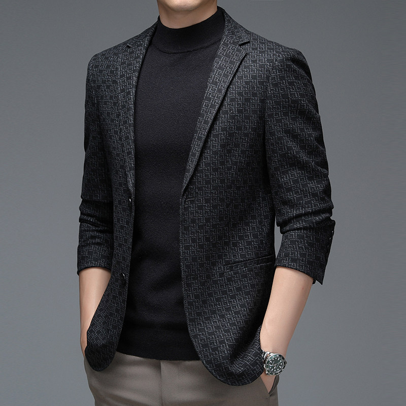 TG06钱塘2020-3秋冬商务西服上衣青年休闲男士外套西服高品质P140图片