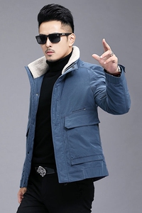 B2020钱塘2020-3冬季男士翻领精品羽绒服青年休闲商务休闲P300图片