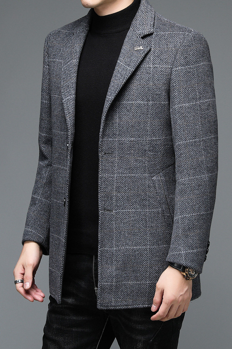 M80298钱塘2020-3冬男士双面呢大衣毛呢外套中长款双面羊毛P285,男装毛呢大衣,钱塘207-3