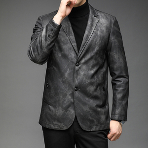 B9628钱塘2020-3冬季男士羽绒服90白鸭绒休闲西装加厚外穿P195图片