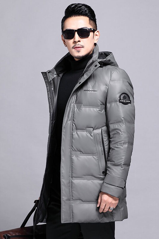 B28818钱塘2020-3冬季男士羽绒服中长款休闲可脱卸帽商务休闲P315,男装羽绒服,钱塘207-3